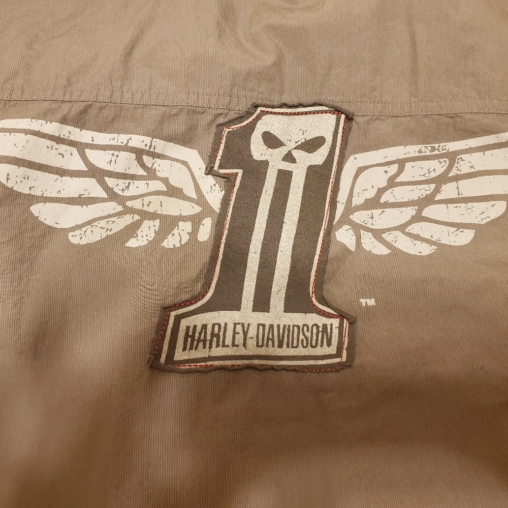 Men's Harley Davidson snap front a short sleeve sh